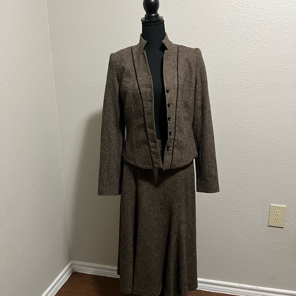 Grace Elements Dark Brown Wool Blend Jacket - image 1